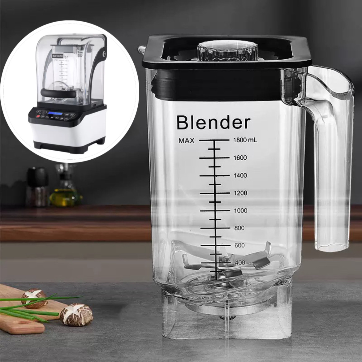 Commercial Kitchen Aid Mixer - Orignal 1.8L Blender Cup for DELIBA