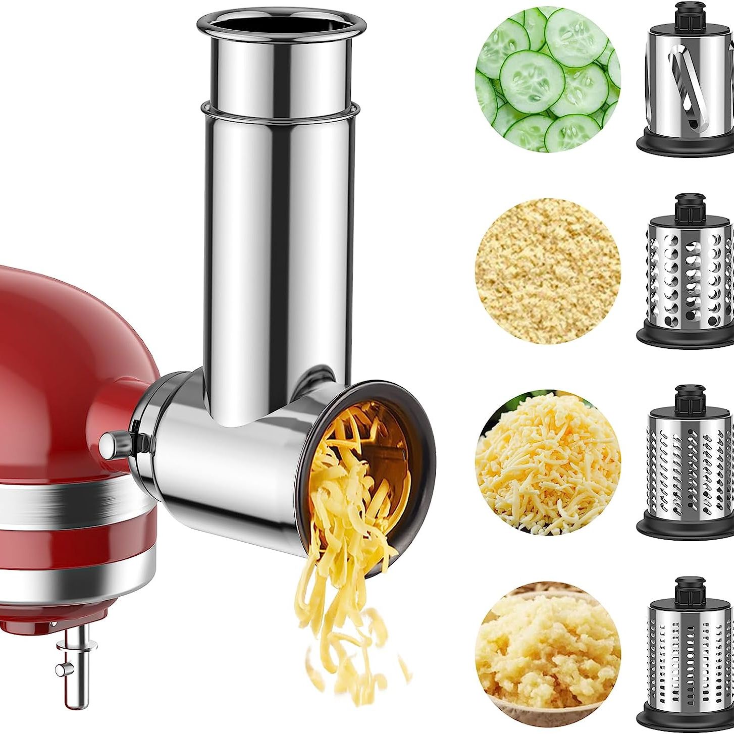 Commercial Kitchen Aid Mixer - 2024 New Slicer/Shredder Attachment for KitchenAid
