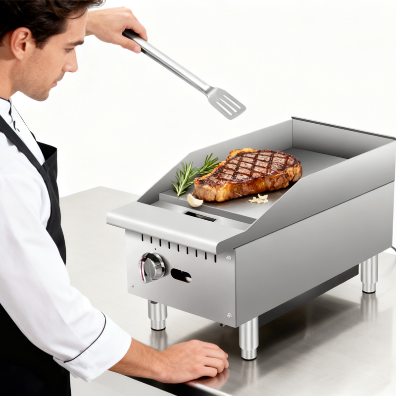 Commercial Kitchen Griddle - Customizable Commercial Kitchen Equipment Stainless Steel