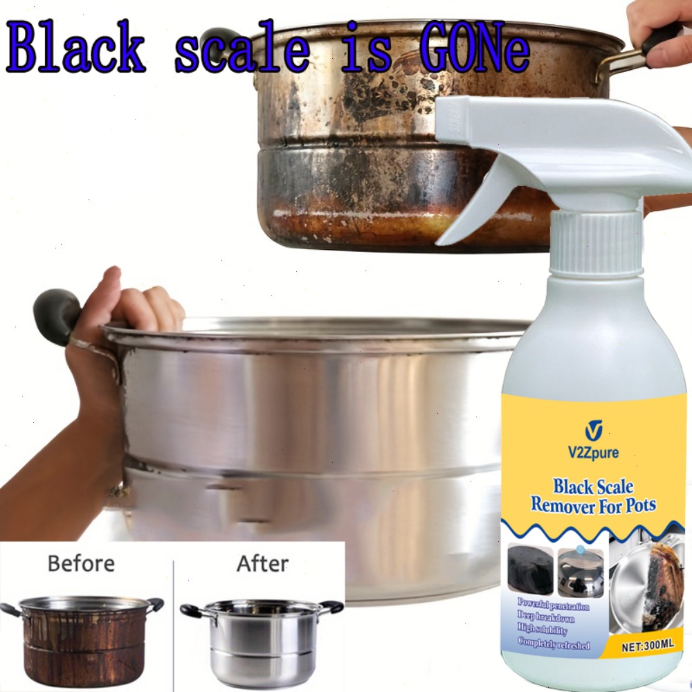 Commercial Kitchen Grease Cleaner - Kitchen Blackening Scale Remover Home Polishing