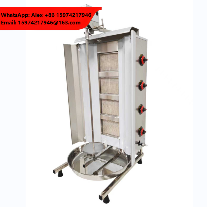 Kebab Shawarma Machine - Hot Sale Commercial 4 Burners Gas