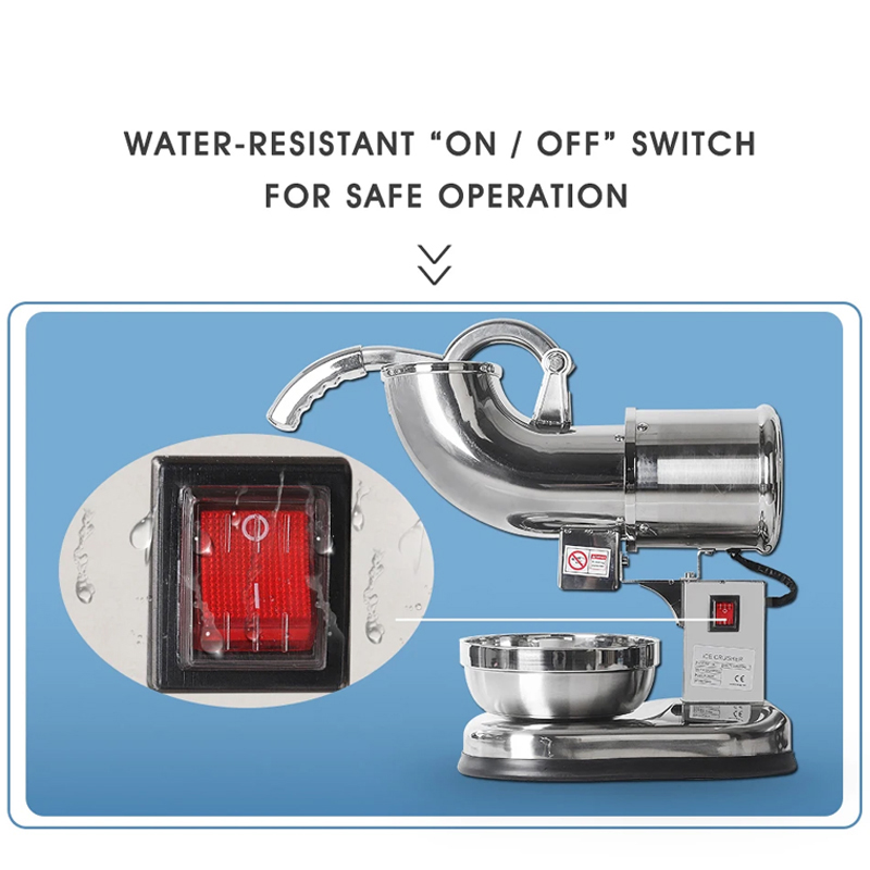 Commercial Ice Maker - Electric Snow Cone Machine Ice Shaver