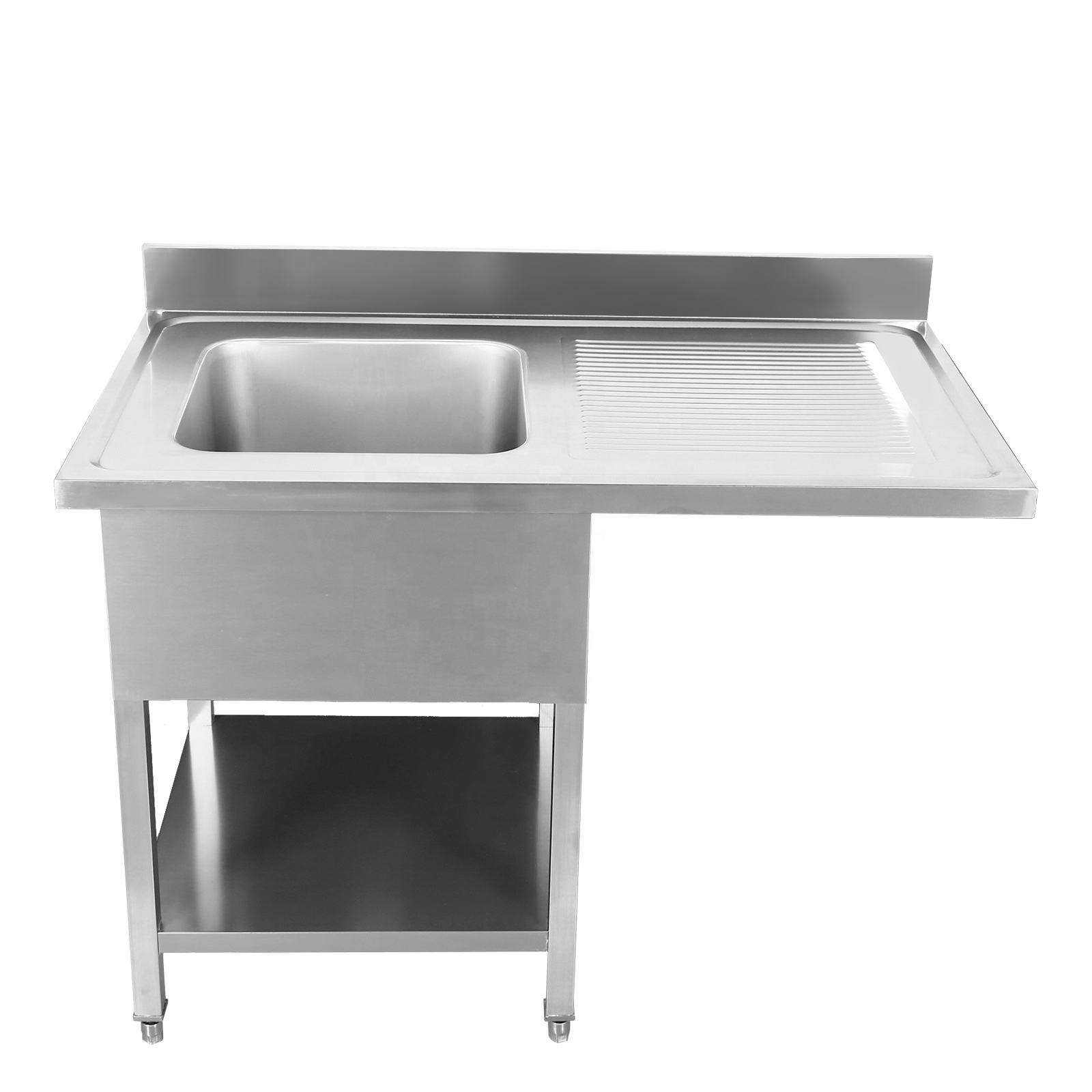 Commercial Kitchen Sink - Stainless Steel Work Table Commercial Kitchen