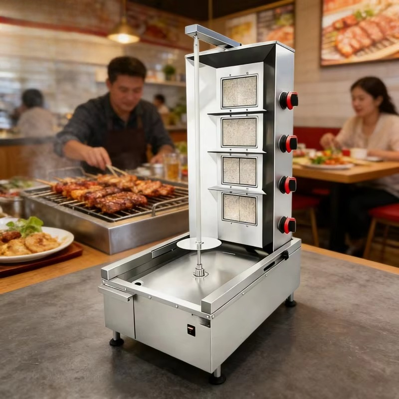 Kebab Shawarma Machine - Professional Desktop Shawarma Machine Burner Rotisserie
