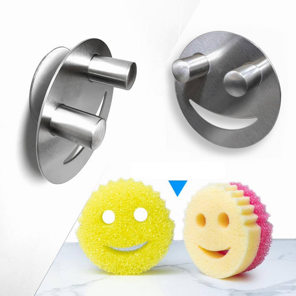 Commercial Kitchen Sink - Sponge Organizer Sponge Fixing Rack Wall