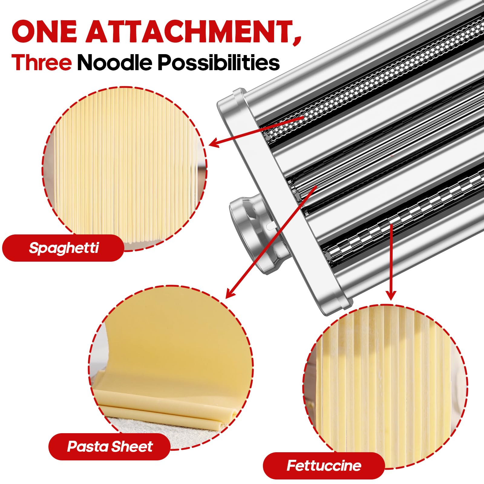 Stainless Steel 3in1 Pasta Att - Commercial Kitchen Aid Mixer review and price