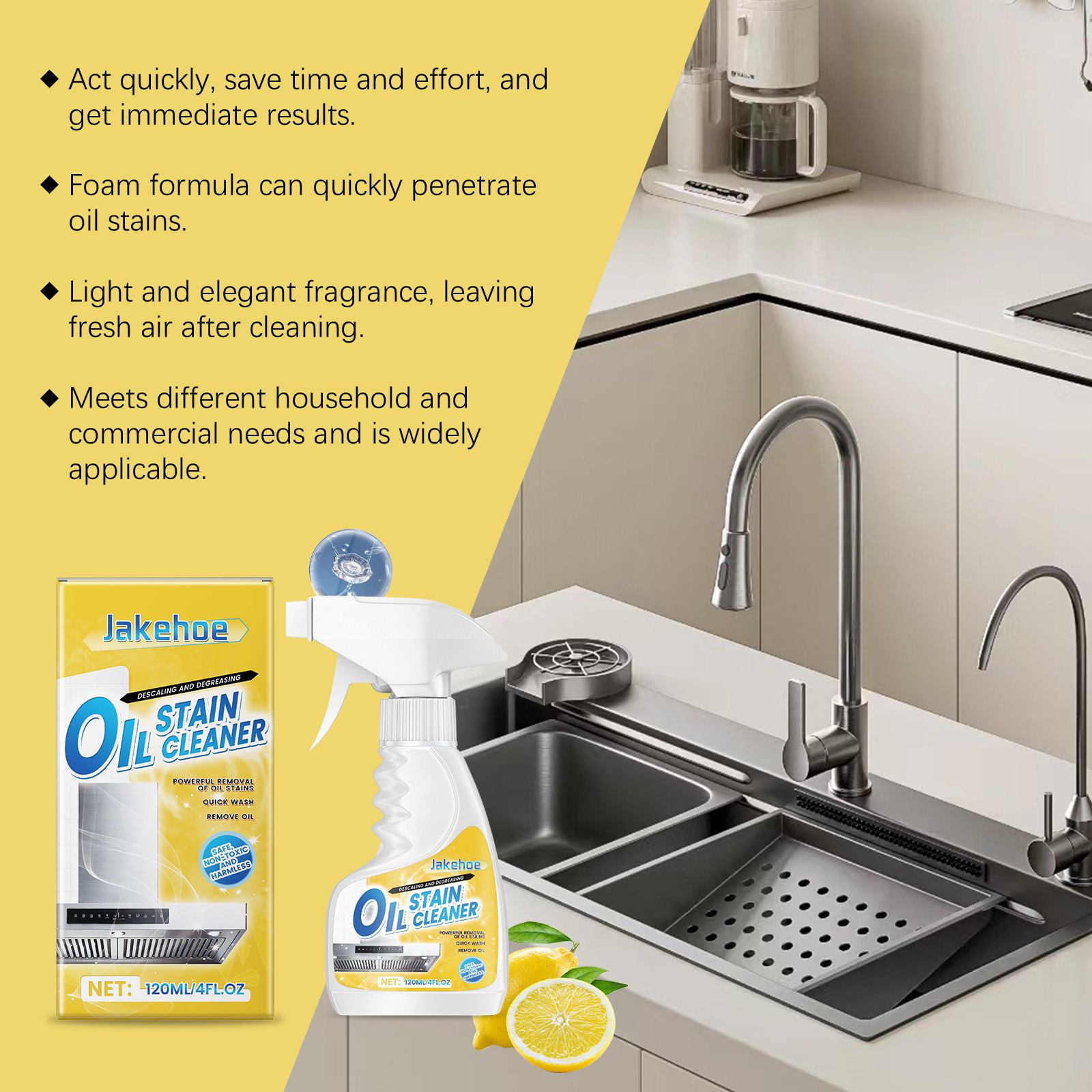 Jakehoe 120ml Heavy Kitchen De - Commercial Kitchen Grease Cleaner review and price