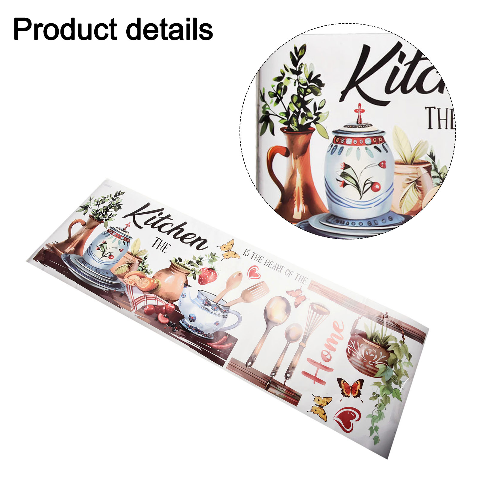 Floral Design PVC Wall Sticker - Commercial Kitchen Projects review and price
