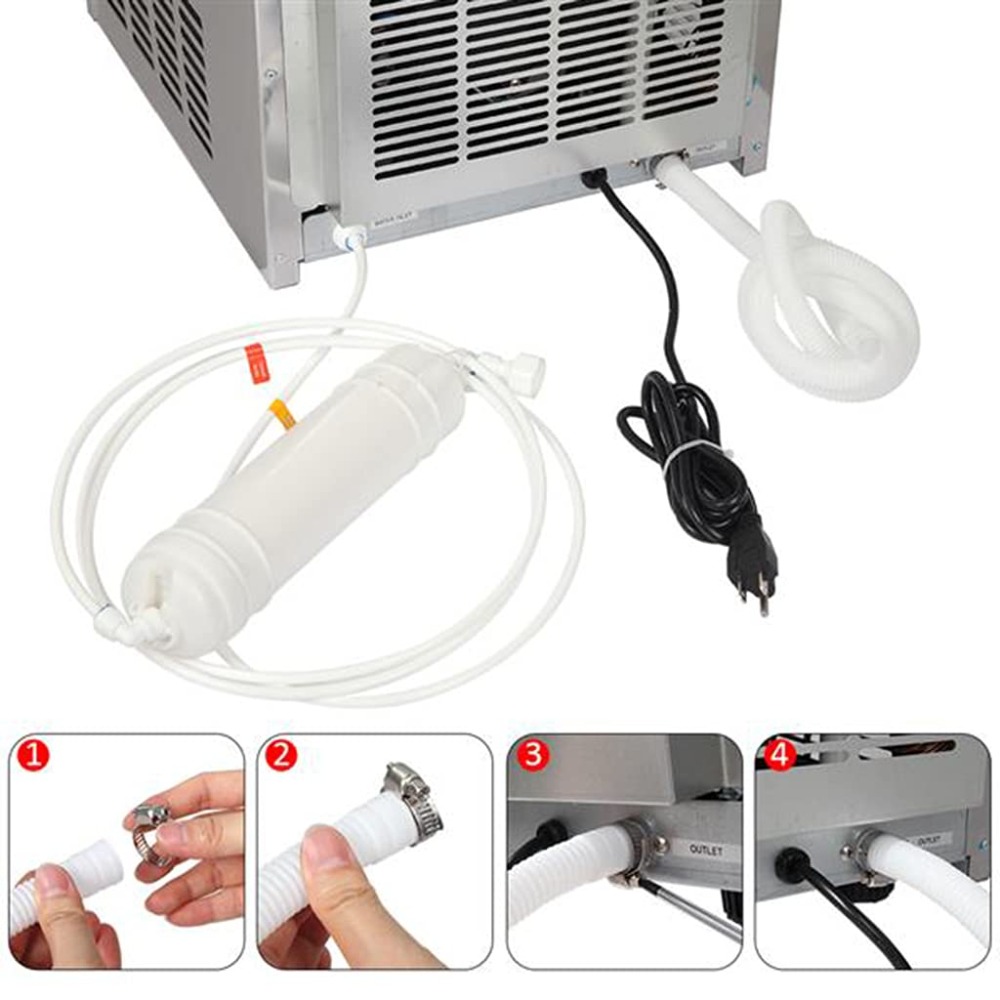 Commercial Ice Maker 110Lbs/24 - Commercial Ice Maker review and price
